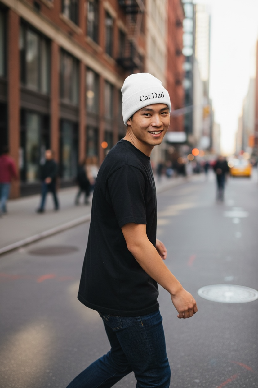 Knit Beanie (Embroidery)