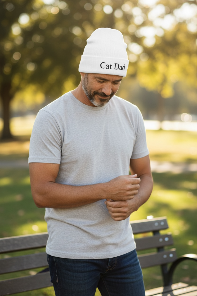 Knit Beanie (Embroidery)