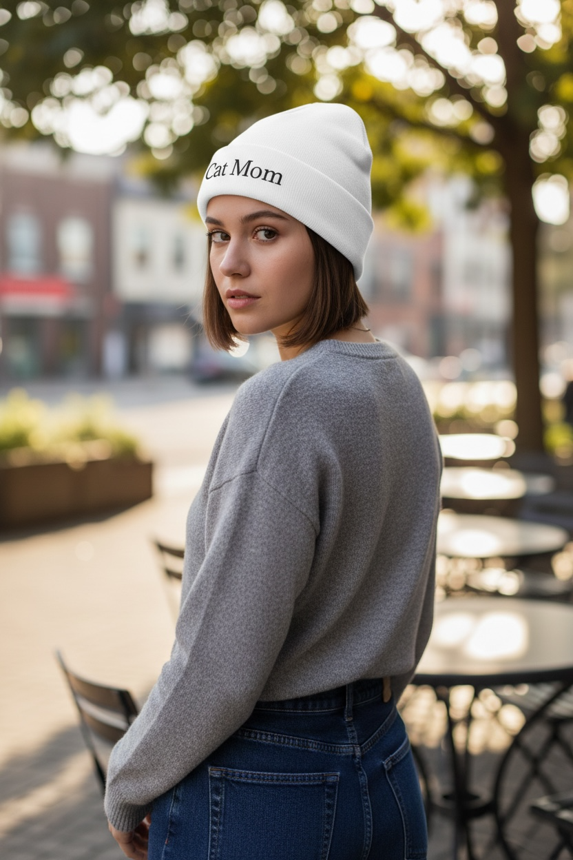 Knit Beanie (Embroidery)