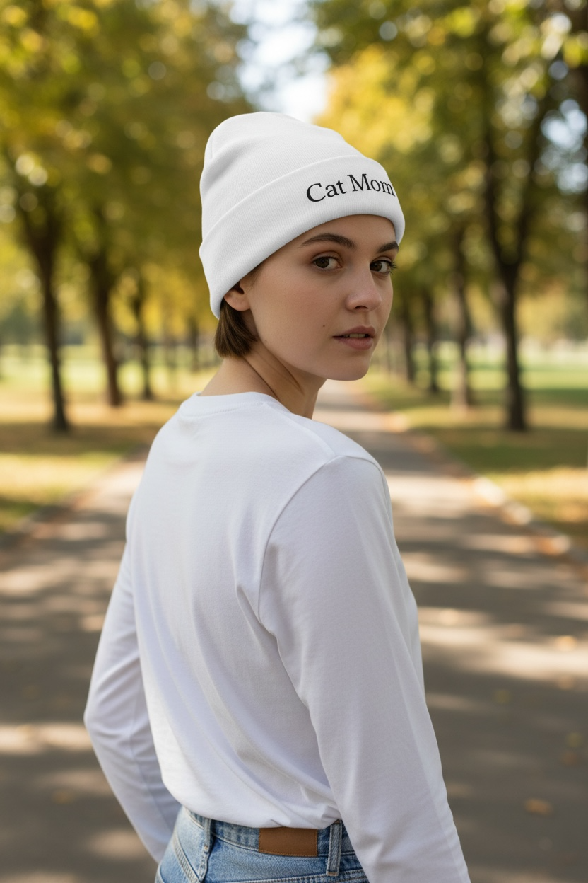 Knit Beanie (Embroidery)