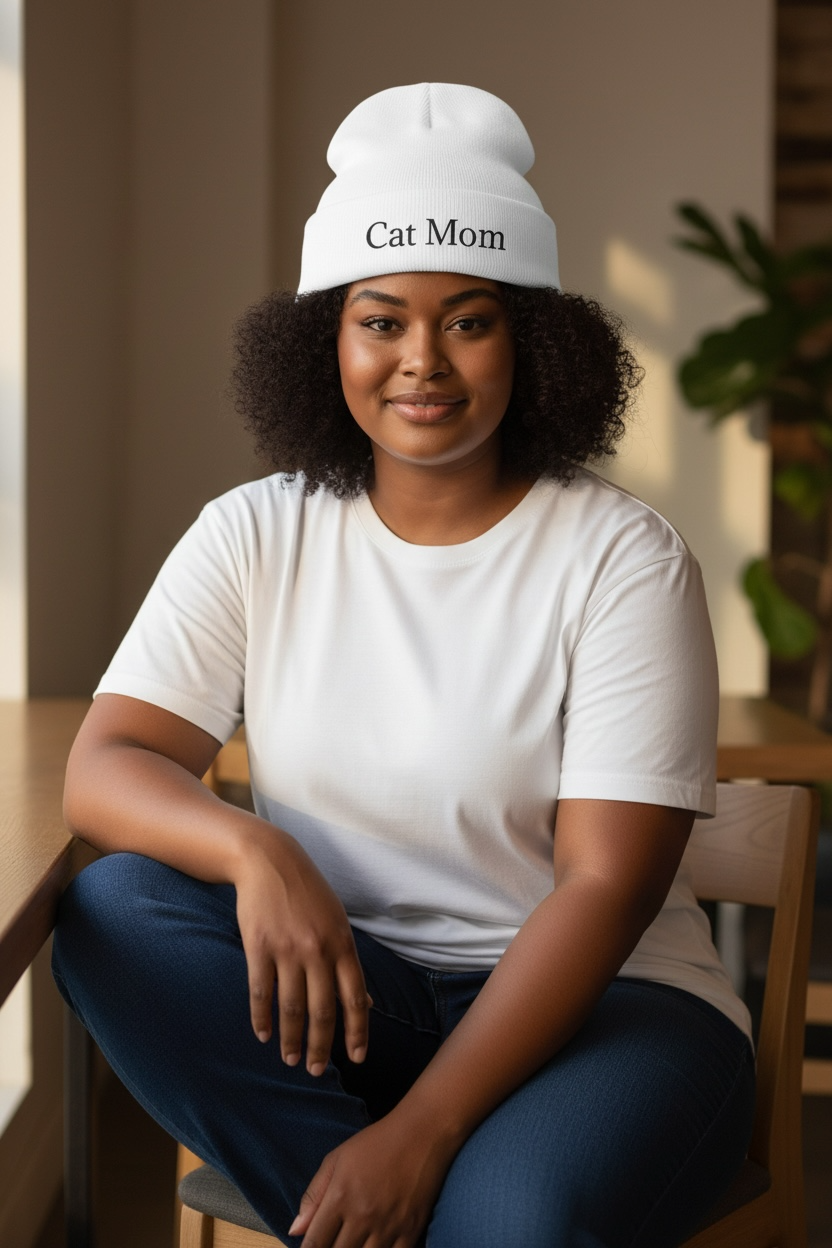 Knit Beanie (Embroidery)