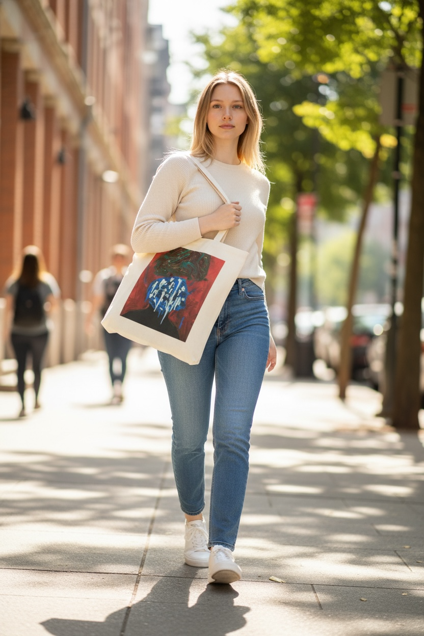 Cotton Canvas Tote Bag