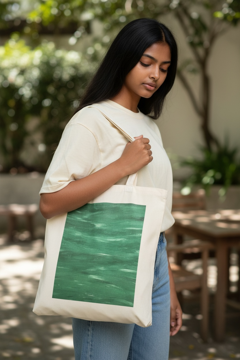 Cotton Canvas Tote Bag