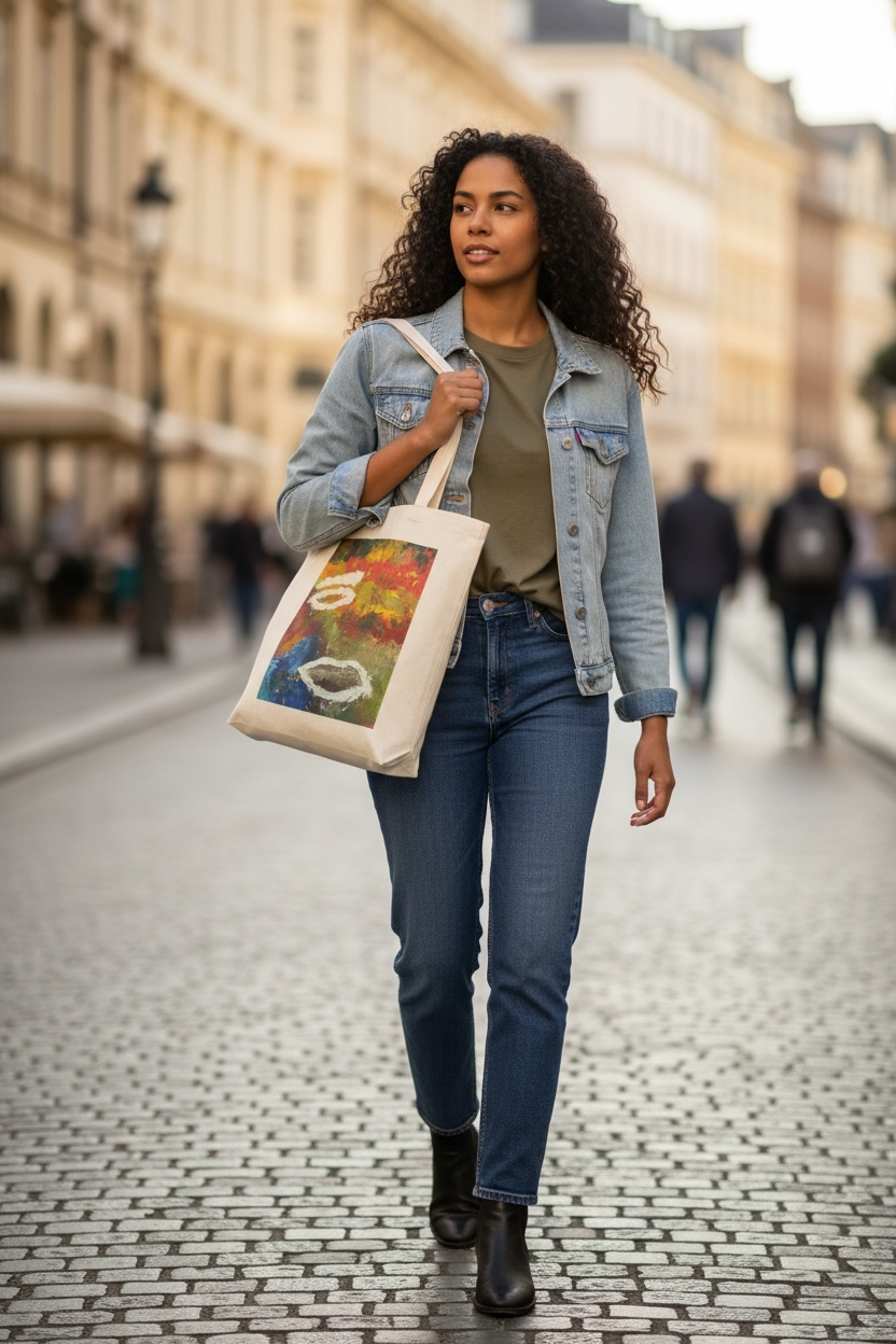 Cotton Canvas Tote Bag